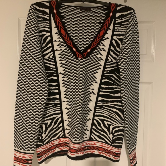 Hale Bob Sweaters - Hale Bob Aztek Design Sweater - EUC